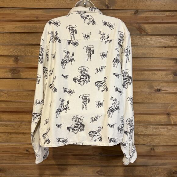 BDG Urban Outfitters Men’s Western Flannel Shirt Size M Cowboy NWT - Picture 6 of 14